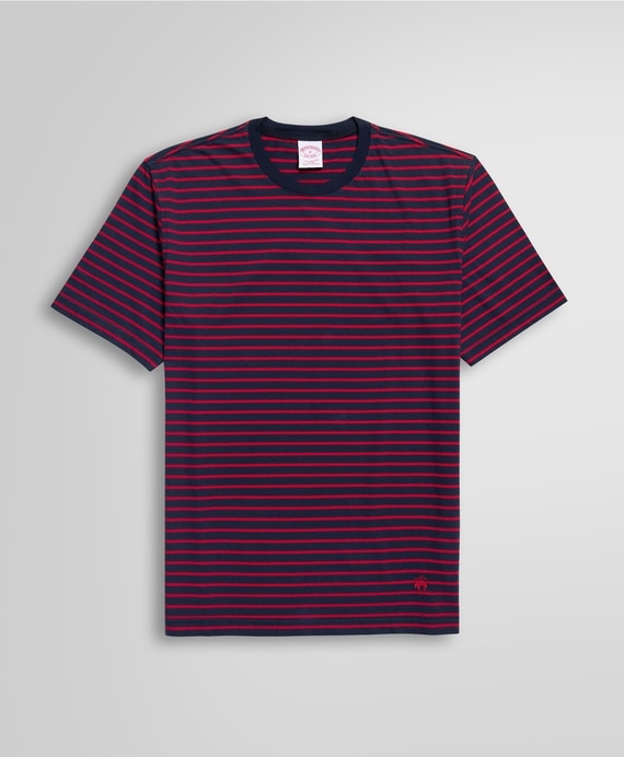 コットンジャージー　シンストライプ　Tシャツ