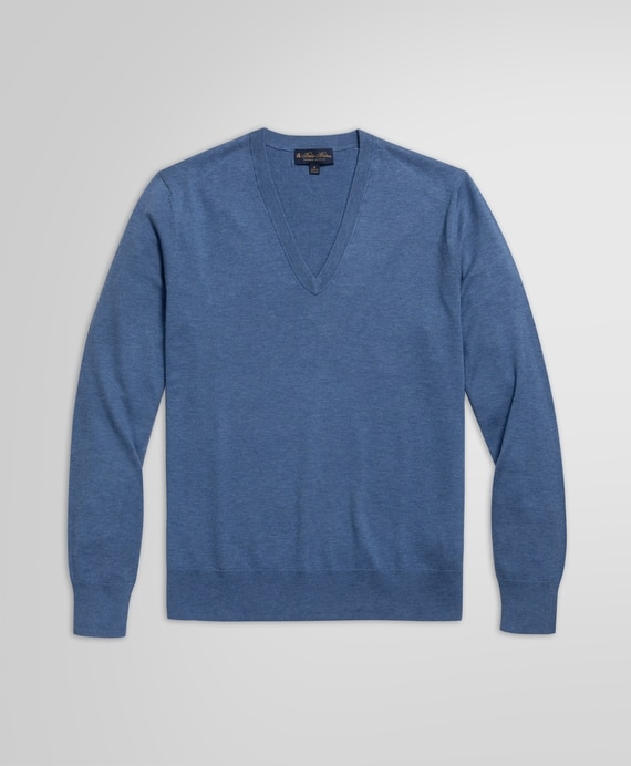 スーピマコットン　Vネックセーター