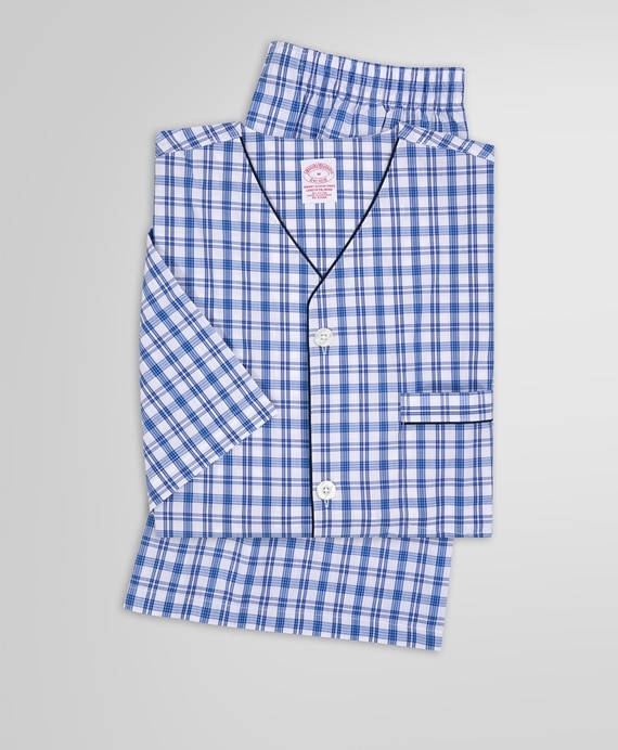 コットンブロード　マルチカラー　ショートスリーブパジャマ　Traditional Fit