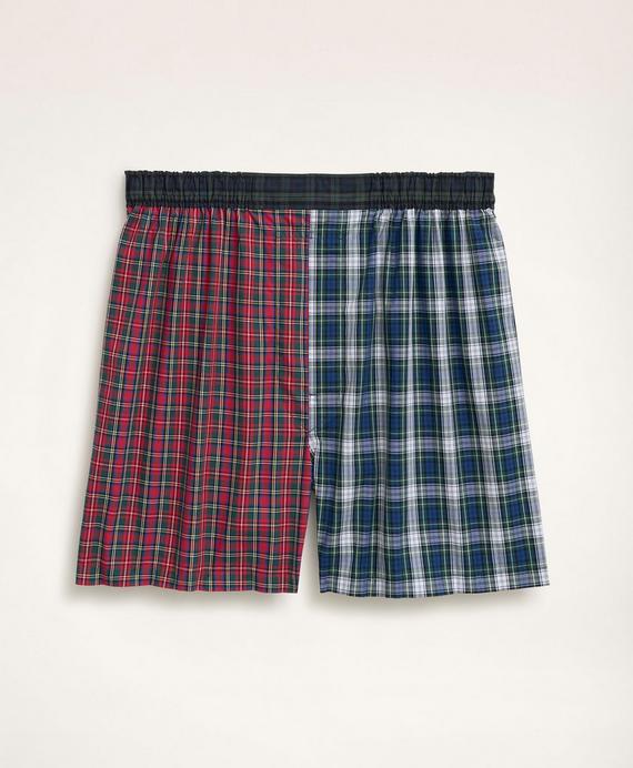コットンブロード　タータンチェック　ファンボクサーショーツ　Traditional Fit