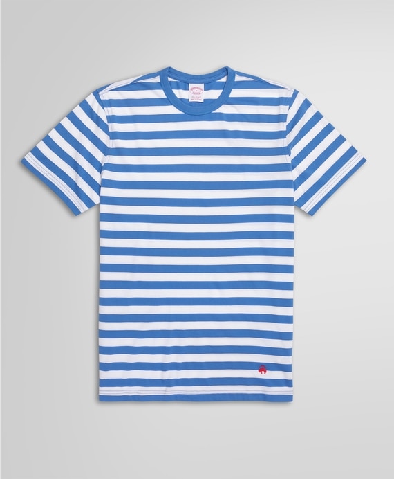 スーピマコットン　ストライプ　Tシャツ