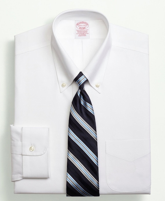 長袖　ノンアイロン　ピンポイントオックスフォード　ドレスシャツ　New Traditional Fit