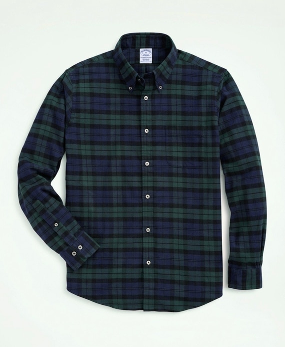 フランネル　タータンチェック　スポーツシャツ　Regular Fit