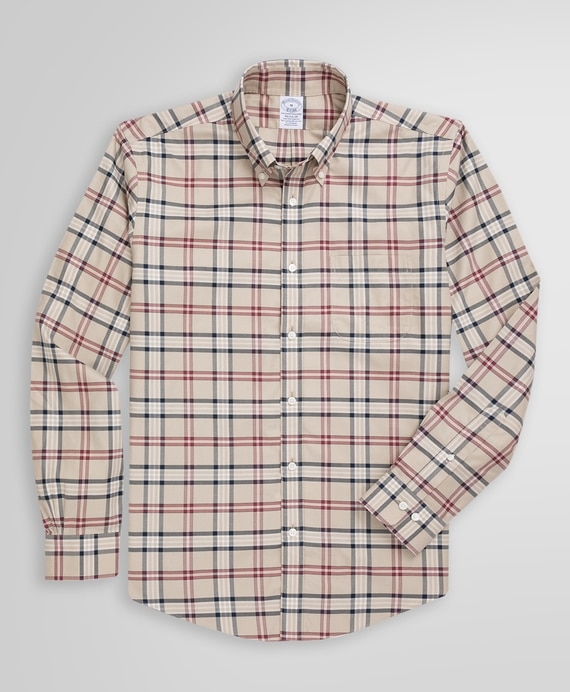 長袖　ノンアイロン　シグネチャータータン　スポーツシャツ　Regular Fit