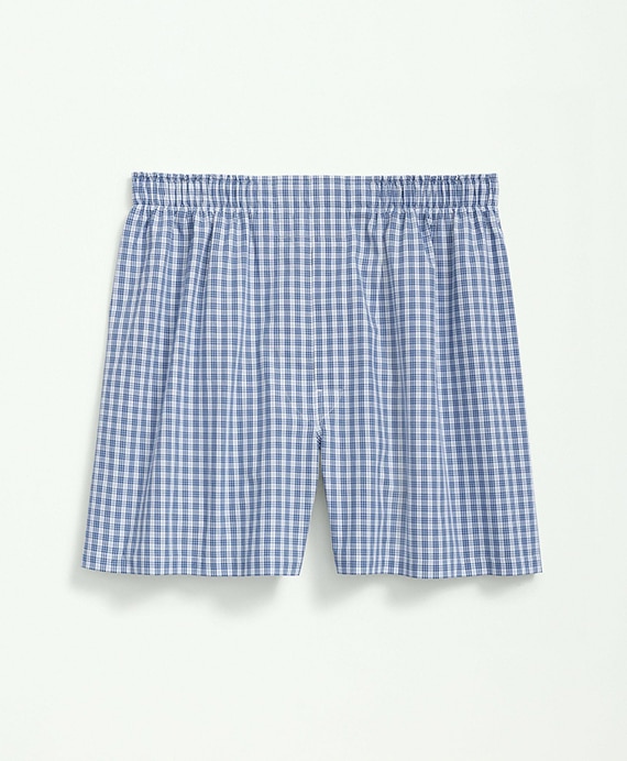 コットン　ミニチェック　ボクサーショーツ　Traditional Fit