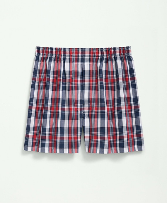 コットン　マドラスチェック　ボクサーショーツ　Traditional Fit