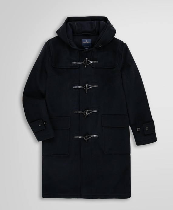 ウール　ダブルフェイス　ロングダッフルコート