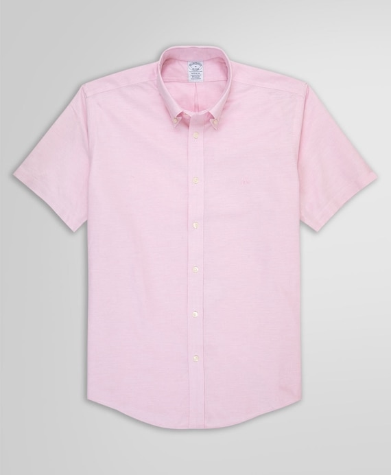 ノンアイロン　ストレッチ　オックスフォード　ショートスリーブ　スポーツシャツ　Regular Fit
