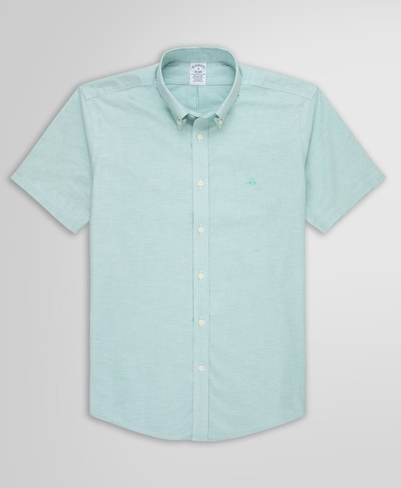 ノンアイロン　ストレッチ　オックスフォード　ショートスリーブ　スポーツシャツ　Regular Fit