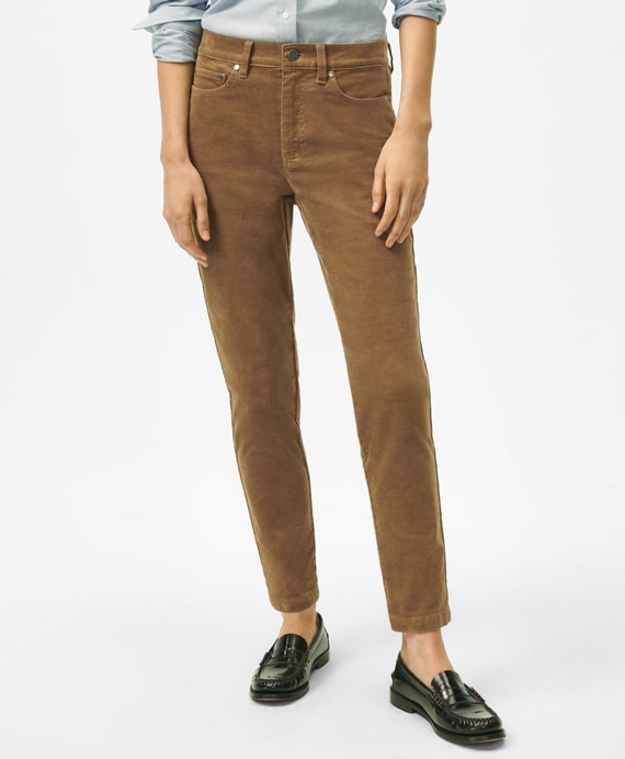 チョークストライプ クロップドドレスパンツ | Brooks Brothers