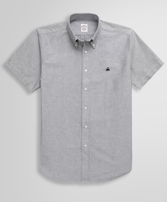 コットン　オックスフォード　ショートスリーブ　スポーツシャツ　Traditional Fit