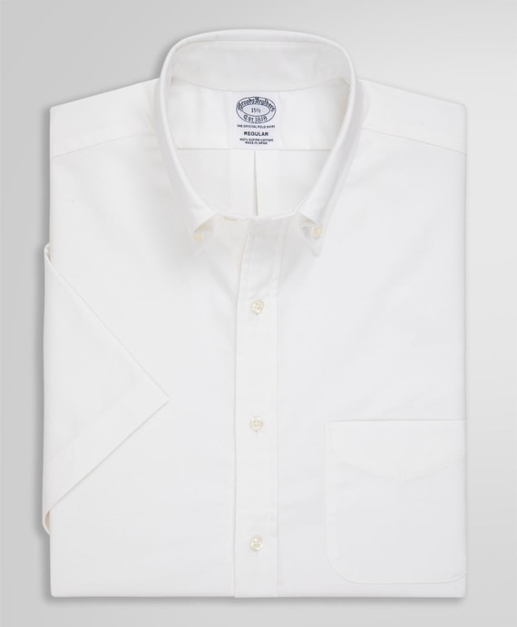 スーピマコットン　オックスフォード　ショートスリーブ　ドレスシャツ　Regular Fit
