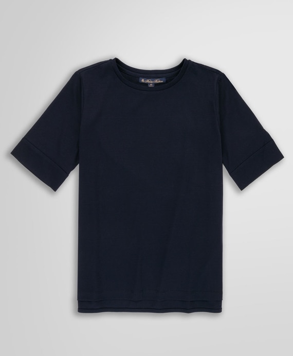 コットンスムース　サイドスリット　Tシャツ