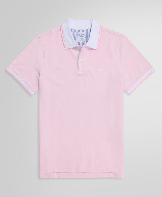 コットンストレッチピケ　GFロゴ　ポロシャツ　Slim Fit