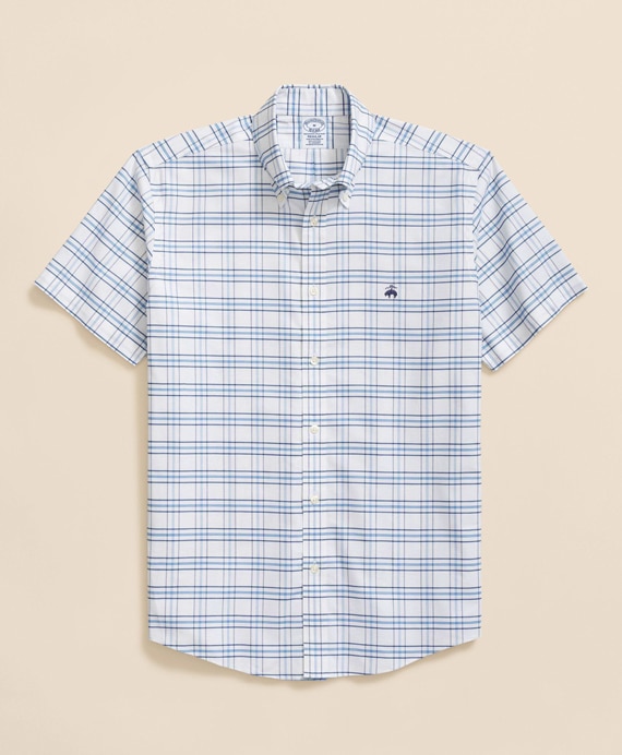 ノンアイロン　ストレッチオックスフォード　GFロゴ　ショートスリーブ　スポーツシャツ　Regular Fit