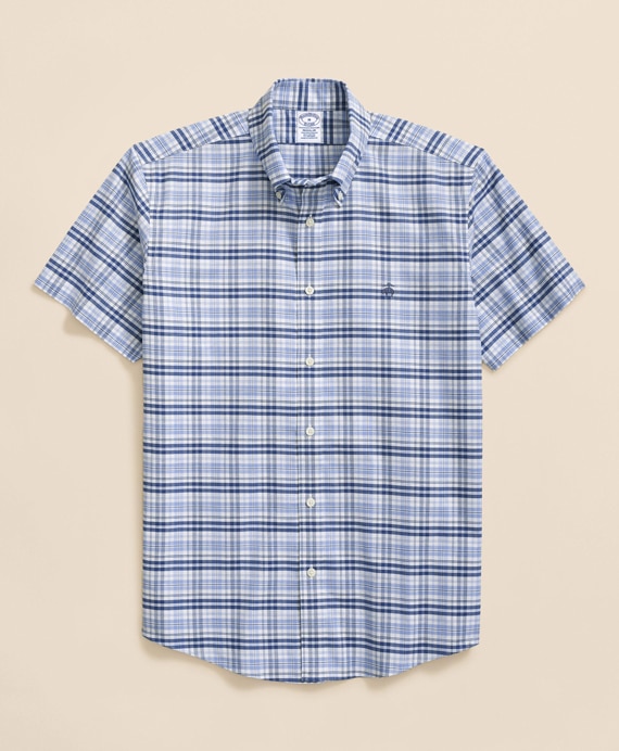 ノンアイロン　ストレッチオックスフォード　GFロゴ　ショートスリーブ　スポーツシャツ　Regular Fit