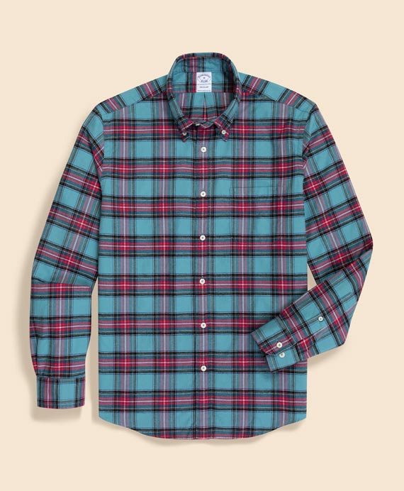 フランネル　タータンチェック　スポーツシャツ　Regular Fit