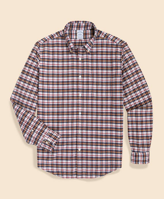 フランネル　タータンチェック　スポーツシャツ　Regular Fit