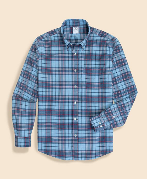 フランネル　タータンチェック　スポーツシャツ　Regular Fit