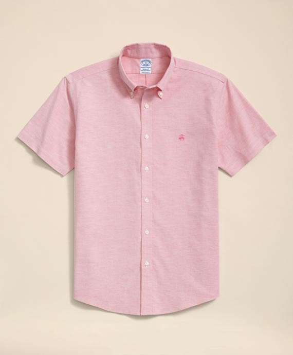 ノンアイロン　ストレッチオックスフォード　GFロゴ　ショートスリーブスポーツシャツ　Regular Fit