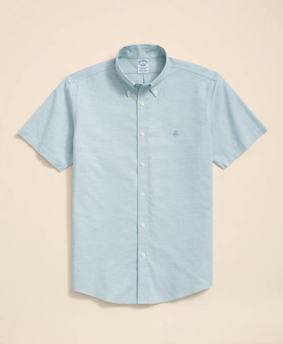 ノンアイロン　ストレッチオックスフォード　GFロゴ　ショートスリーブスポーツシャツ　Regular Fit