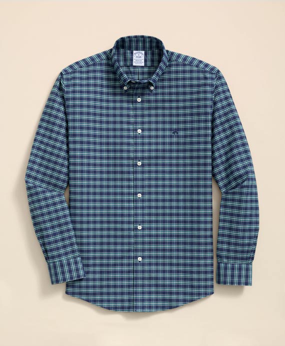 ノンアイロン　ストレッチオックスフォード　GFロゴ　シーズナルパターン　スポーツシャツ　Regular Fit