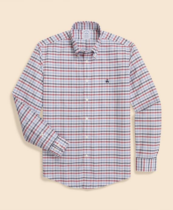 ノンアイロン　ストレッチオックスフォード　GFロゴ　シーズナルパターン　スポーツシャツ　Regular Fit