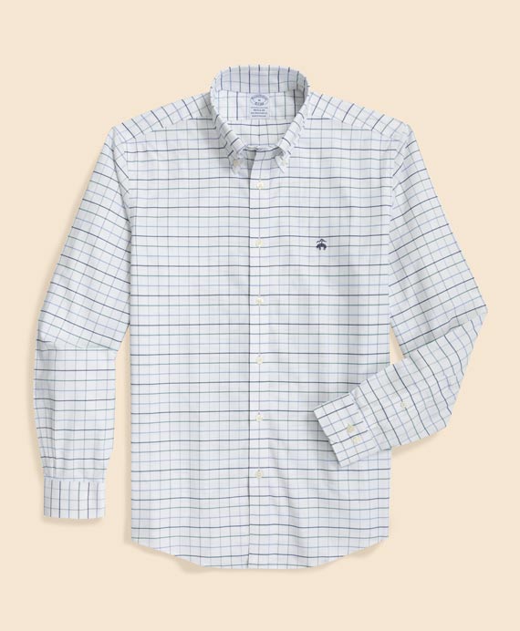 ノンアイロン　ストレッチオックスフォード　GFロゴ　シーズナルパターン　スポーツシャツ　Regular Fit