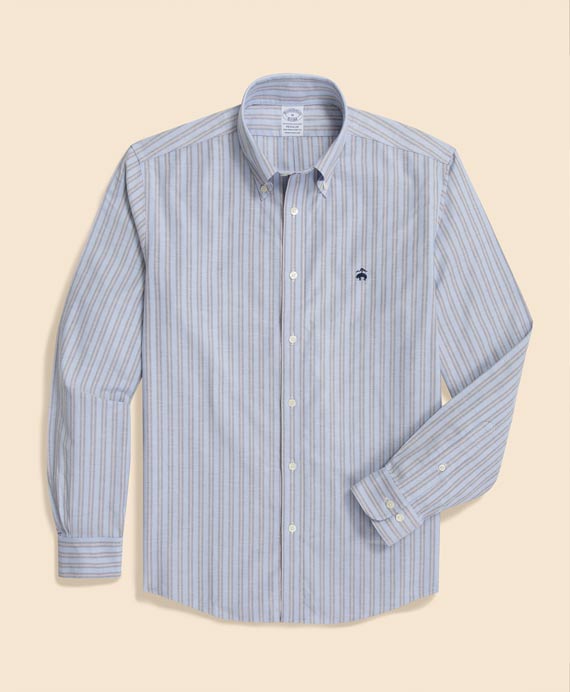 ノンアイロン　ストレッチオックスフォード　GFロゴ　シーズナルパターン　スポーツシャツ　Regular Fit