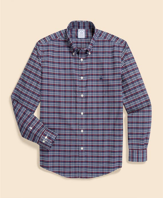 ノンアイロン　ストレッチオックスフォード　GFロゴ　シーズナルパターン　スポーツシャツ　Regular Fit