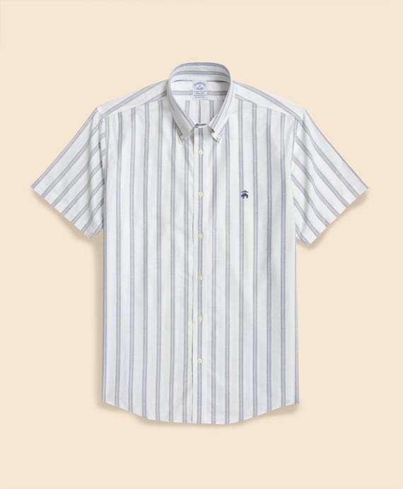 ノンアイロン　ストレッチオックスフォード　GFロゴ　ショートスリーブ　スポーツシャツ　Regular Fit