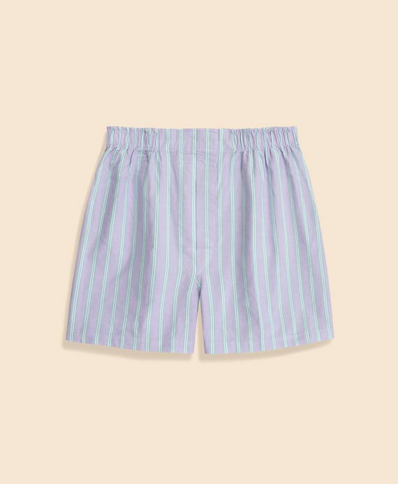 コットンオックスフォード　ストライプ　ボクサーショーツ　Traditional Fit