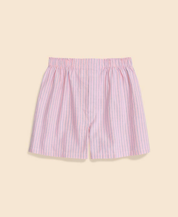 コットンオックスフォード　ストライプ　ボクサーショーツ　Traditional Fit