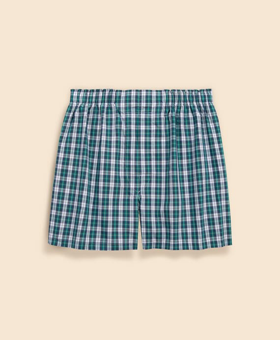 コットンブロードクロス　チェック　ボクサーショーツ　Traditional Fit