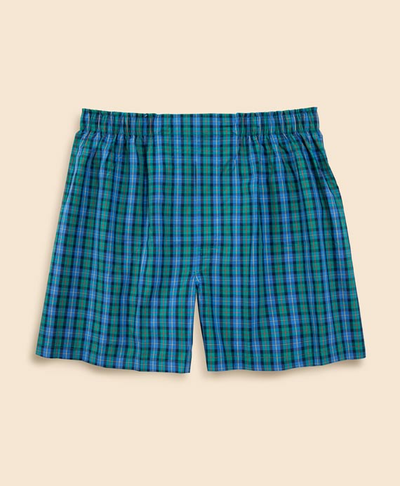 コットンブロードクロス　ホリデータータンチェック　ボクサーショーツ　Traditional Fit