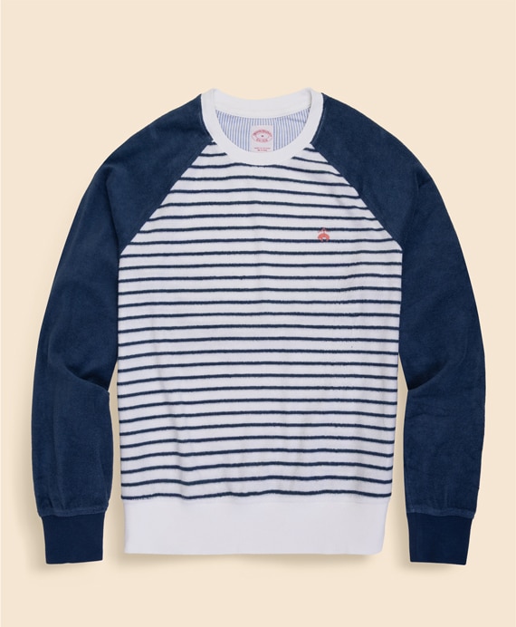 コットン／ポリエステル　GFロゴ　テリークロス　ロングスリーブTシャツ