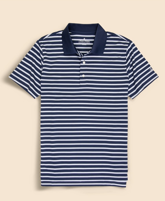 Performance Series　ポリエステルブレンド　ストレッチジャージー　BB#1ストライプ　ゴルフポロシャツ