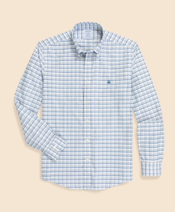 ノンアイロン　ストレッチオックスフォード　GFロゴ　シーズナルパターン　スポーツシャツ　Regular Fit