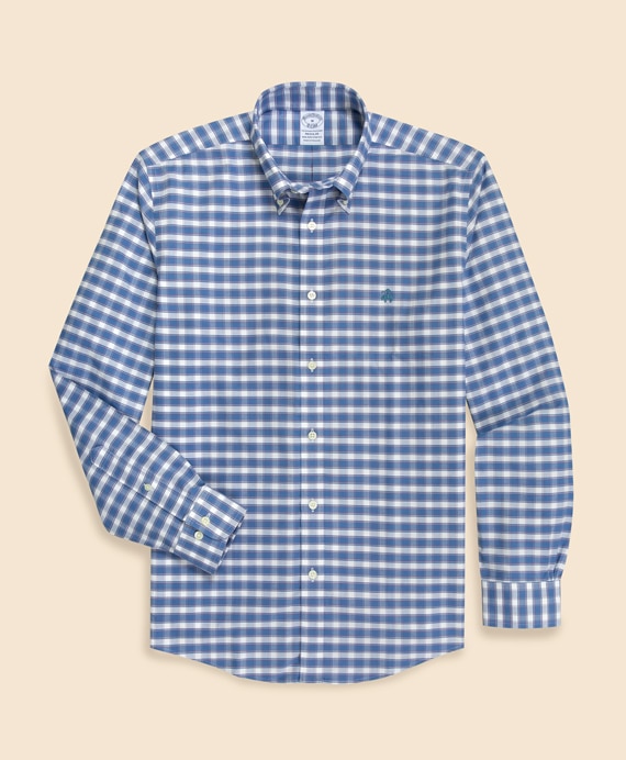 ノンアイロン　ストレッチオックスフォード　GFロゴ　シーズナルパターン　スポーツシャツ　Regular Fit