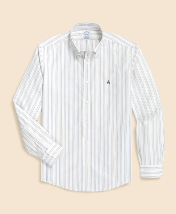 ノンアイロン　ストレッチオックスフォード　GFロゴ　シーズナルパターン　スポーツシャツ　Regular Fit