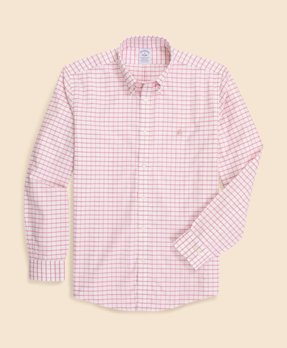 ノンアイロン　ストレッチオックスフォード　GFロゴ　シーズナルパターン　スポーツシャツ　Regular Fit