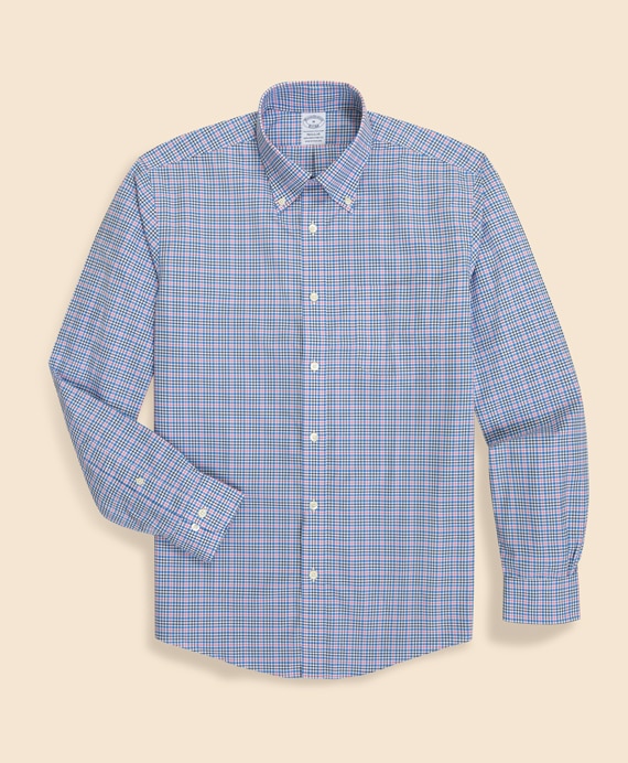 ノンアイロン　ストレッチブロードクロス　シーズナルパターン　スポーツシャツ　Regular Fit