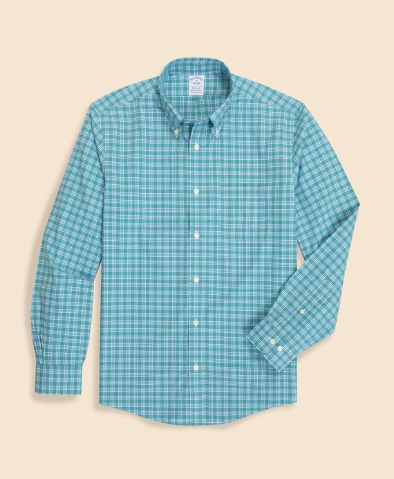 ノンアイロン　ストレッチブロードクロス　シーズナルパターン　スポーツシャツ　Regular Fit