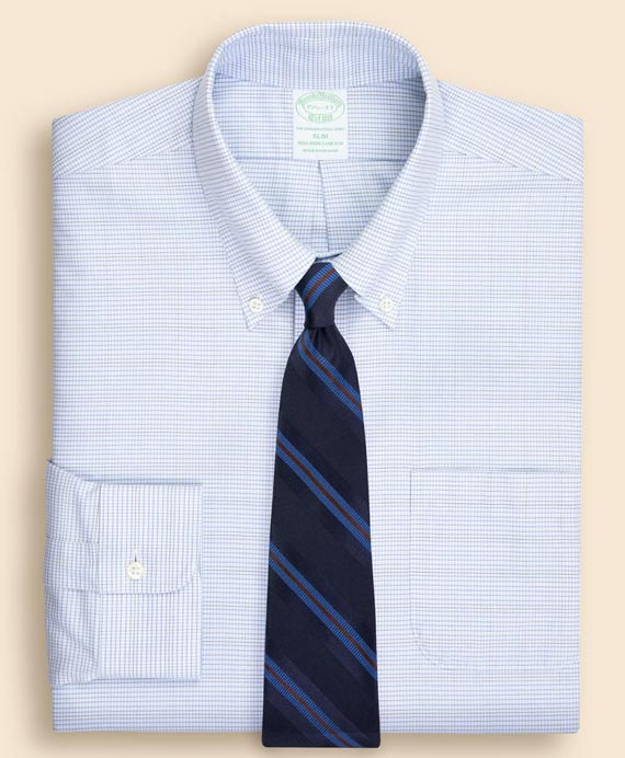 ノンアイロン　ストレッチロイヤルオックスフォード　ドレスシャツ　Slim Fit