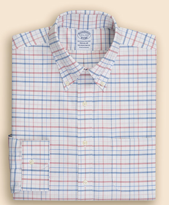 ノンアイロン　ストレッチオックスフォード　シーズナルパターン　ドレスシャツ　Regular Fit