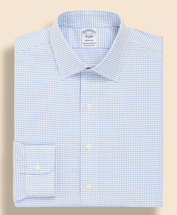 ノンアイロン　スーピマコットン　ストレッチロイヤルオックスフォード　シーズナルパターン　ドレスシャツ　Regular Fit