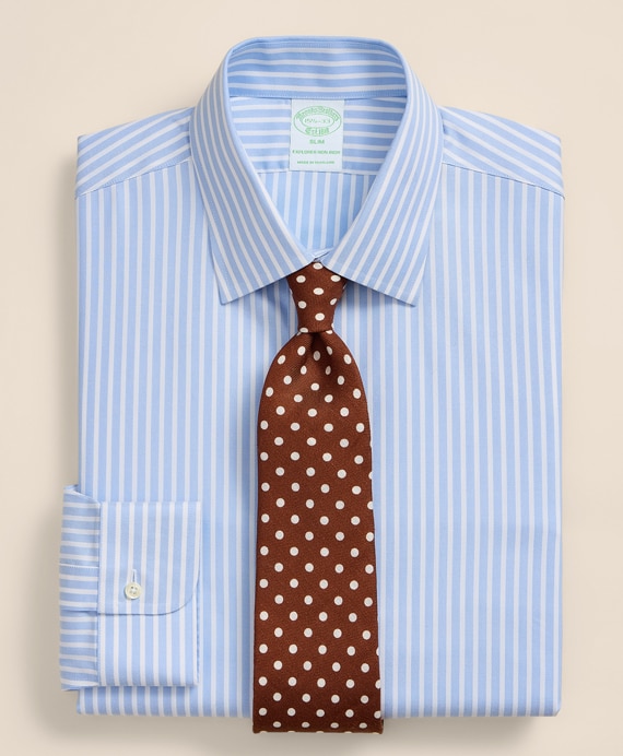 Brooks Brothers Explorer　ノンアイロン　スーピマコットンブレンド　シーズナルパターン　ドレスシャツ　Slim Fit