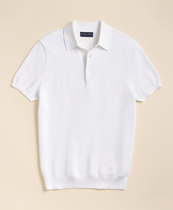 スーピマコットン　ストレッチピケ　ショートスリーブ　ポロセーター