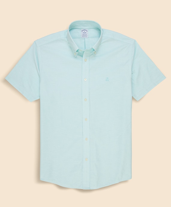 ノンアイロン　ストレッチオックスフォード　GFロゴ　シーズナルカラー　ショートスリーブスポーツシャツ　Regular Fit