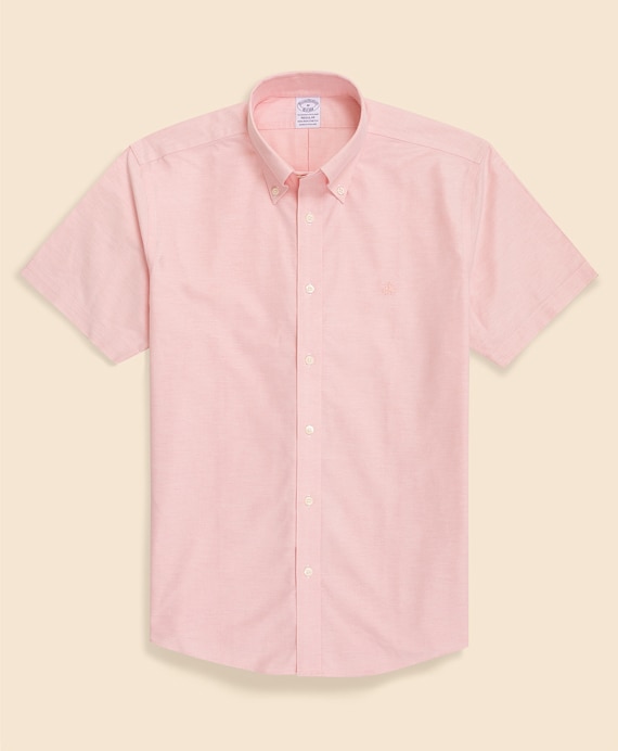 ノンアイロン　ストレッチオックスフォード　GFロゴ　シーズナルカラー　ショートスリーブスポーツシャツ　Regular Fit